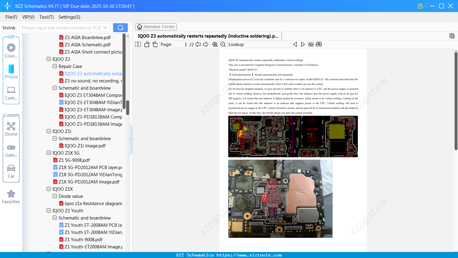 VIVO IQOO Z3 Automatically Restarts Repeatedly (inductive Soldering)